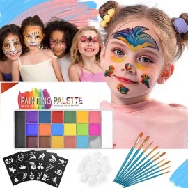 Kit De Maquillaje Pintura Pintacaritas Body Paint Acuarelas