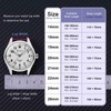 WOCCI 21mm Leather Watch Strap for Men and Women, Italian