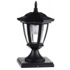 4 pcs 5X5 Base Black Color Solar Post Cap Light