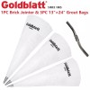 Goldblatt 4-PACK Tile Grout Masonry Mortar Bag Set Stainless steel