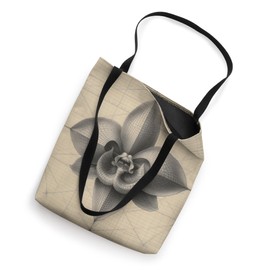 Leonardo Da Vinci Art Geometric Draw Orchid Flower Tote Bag