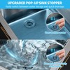 Sink Plug (71-85 mm), 3-in-1 Plug for Kitchen Sink, Stainless