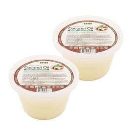 Taha Natural Coconut Oil, Refined, All-in-One Nourishment for Hair & Body, Protecting & Moisturizing, Great for Sensitive Skin, Neutral Scent, 12 Oz (Pack of 2)