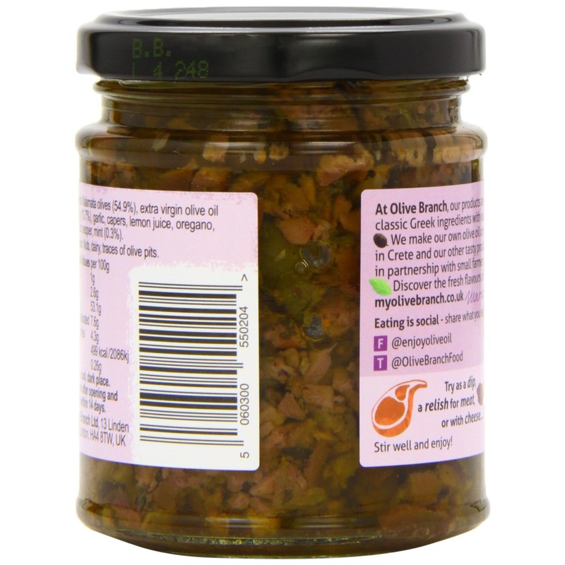 Olive Branch Kalamata Olive Tapenade with Fig and Mint 180