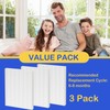 3 Pack D480 True HEPA D4 Replacement Filters Compatible with