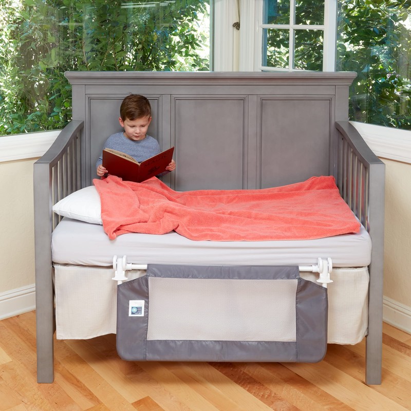 hiccapop Convertible Crib Bed Rail for Toddlers, Crib Rail Guard