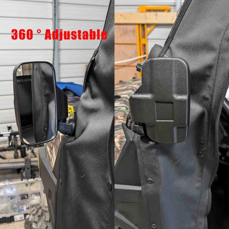 KEEPDSGN UTV Side Mirrors 1.75" & 2" Bar For John