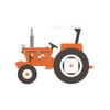 1989 Ford 6610 Tractor w/Canopy, Orange - Greenlight 48060E/48-1/64 Scale