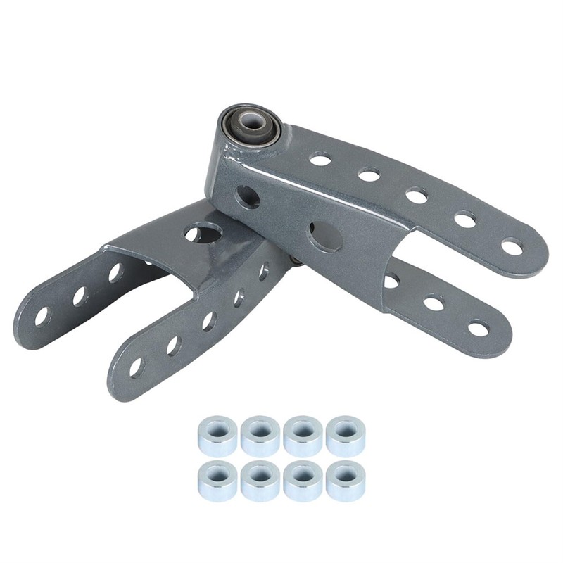 TJHSM Rear Lowering Drop Shackle Kit Replacement for 2007-2018 Silverado/Sierra