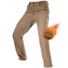 FREE SOLDIER Men's Fleece Lined Outdoor Cargo Hiking Pants Water