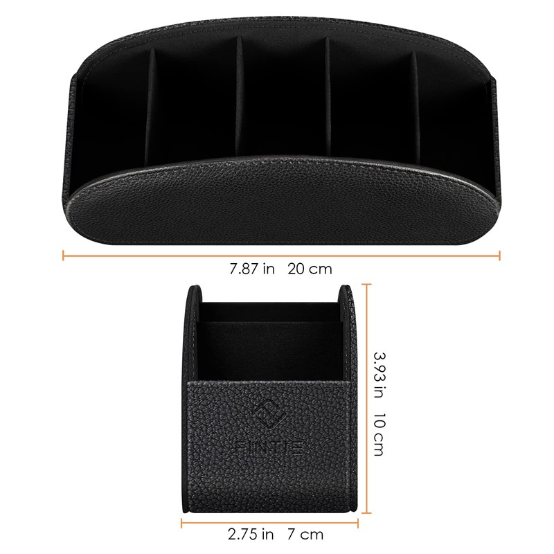 Fintie Remote Control Holder with 5 Compartments, Vegan Leather TV