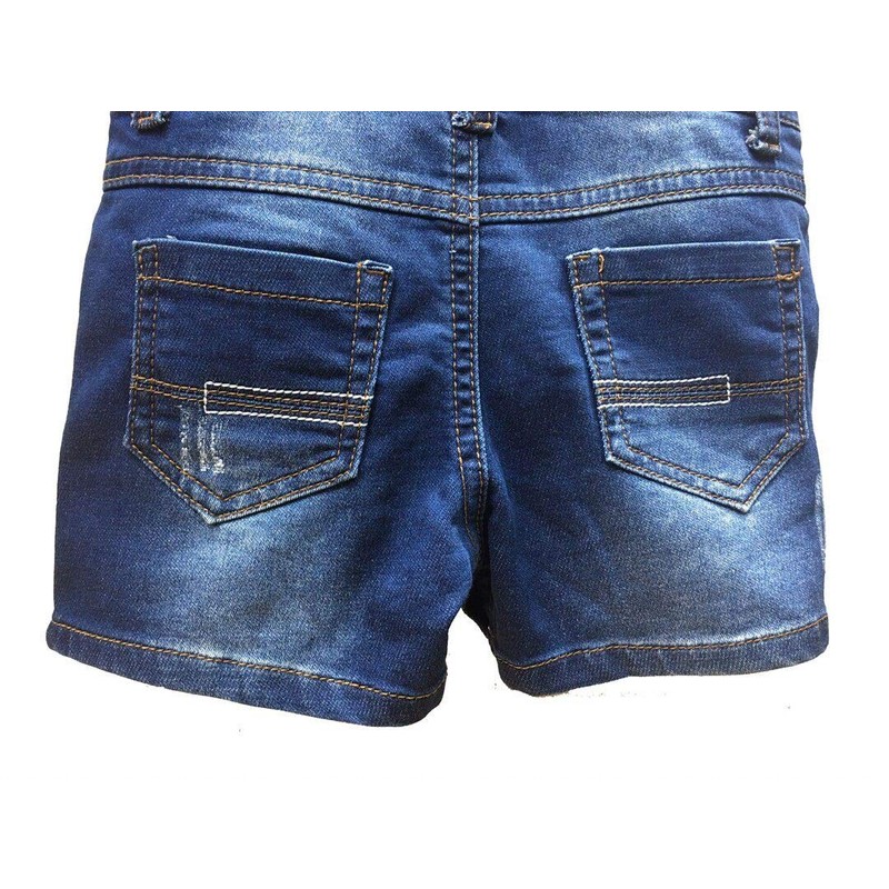 KIDSCOOL SPACE Baby Easy Diaper Changing Patchwork Decor Fashion Jeans