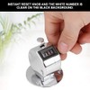Bnineteenteam Counter Handheld, 4 Digit Hand Tally Counters Metal Case
