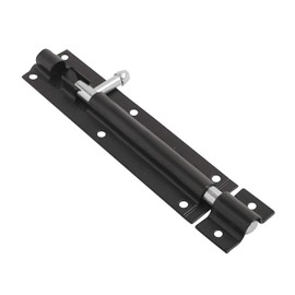 Merriway BH03599 100mm (4 inch) Heavy Duty Japanned Tower Bolt - Black
