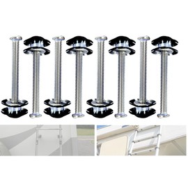 TYHI RV Ladder Repair Kit Nutty Stainless - 304 Stainless Steel Folding Ladder for RV Trailer Camper, Adjustable Installation, Tool-Free Installation, RV Ladder Parts and Accessories (Pack of 8)
