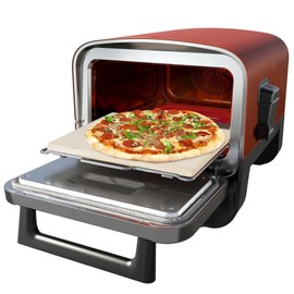 Favfully Dedicated Pizza Stone For Ninja Woodfire Outdoor Oven OO101(OO100 series), Heavy Duty All-Natural Cordierite Pizza Stone Specially Design For Ninja OO101, Thickened Durable Pizza Stone, Gray