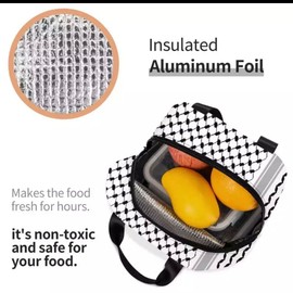 Palestinian Kufeya Insulated Lunch Bag