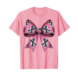 Coquette Bow Yoyo Toy Pattern Girl Mothers Day Pink Mom T-Shirt