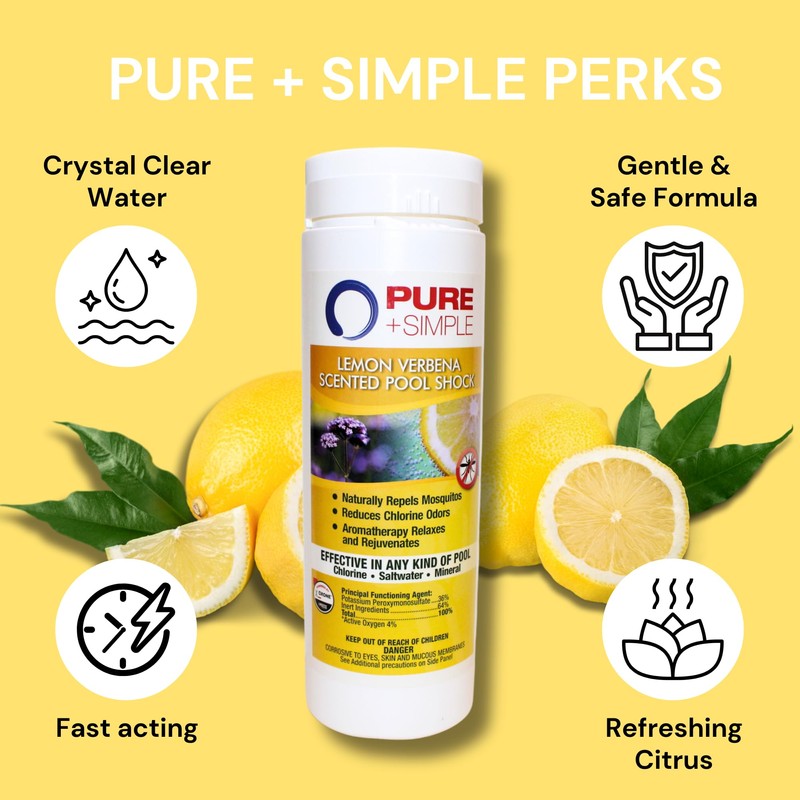 Pure and Simple Lemon Scented Non-Chlorine Pool Shock: Enhance Your