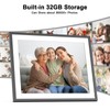 Large 32GB Digital Photo Frame - Dual-WiFi Smart Digital Photo