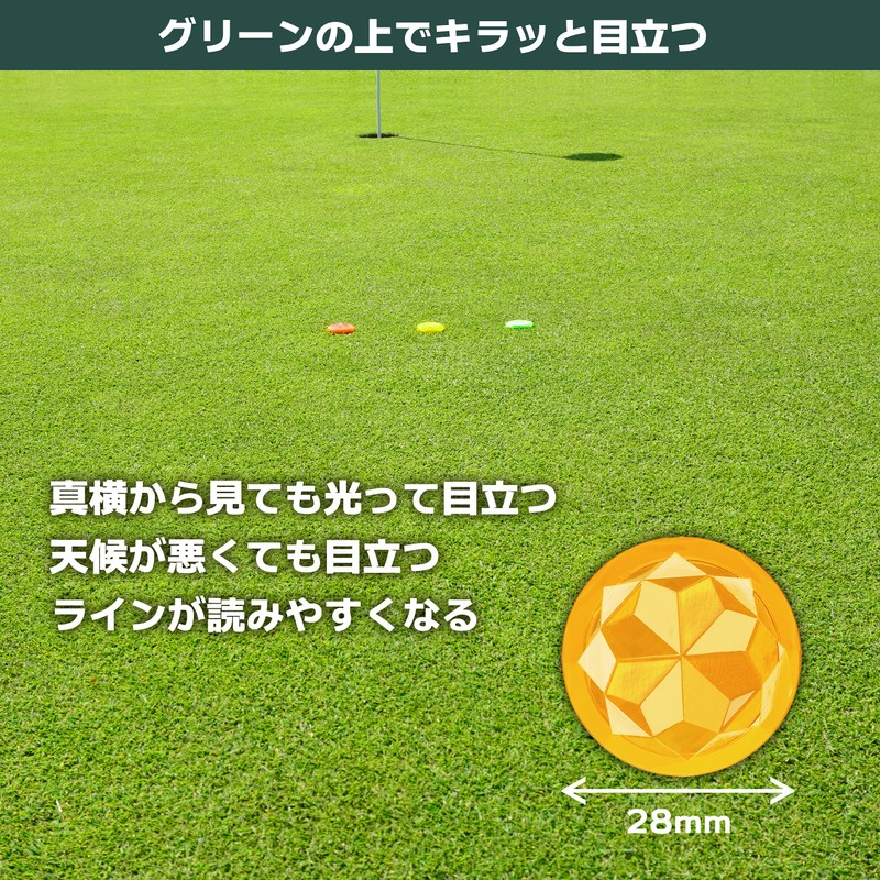 Tabata GV0885 FO A Golf Marker, Golf Round Supplies, Marker,