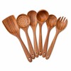 7-Piece Wooden Kitchen Utensil Set for Everyday Cooking - Non-Scratch