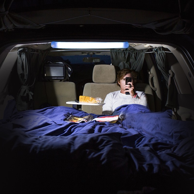 Inflatable Camp Lantern Light Tube USB Powered Flashlight Foldable Travel