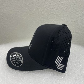 One Ten LIV Golf Strapback Hat Tour One Ten Flexfit Tech Cap Embroidered Black One Size