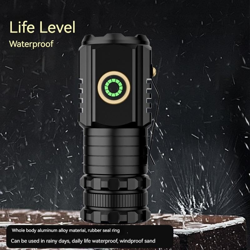 Clearhill Mini USB C Rechargeable Magnetic Flashlight with Clip -