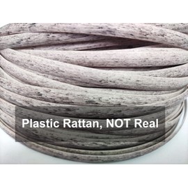 Feyart 25m/82ft 8.5mm Grey Wicker Repair Kit, PE Rattan Repair Kit for Wicker Chair Fixing, Patio Furniture Repair