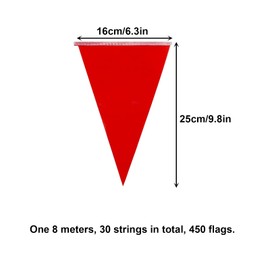 WOOLUCK 480 m 900 Pieces Bunting, Reusable Fabric Garland, Multicoloured Bunting, Nylon Fabric Bunting Banner for Party Decoration, Birthday, Wedding, Outdoor, Indoor Activity