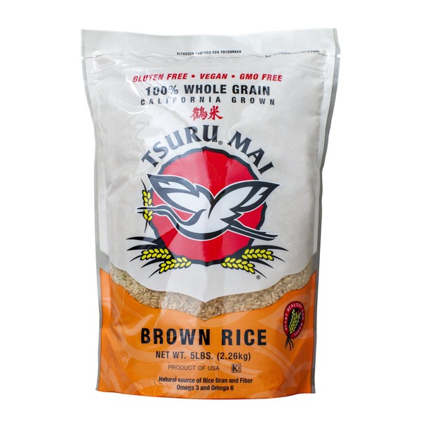 Tsuru Mai, California Brown Rice, 80 oz