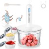 TTFTTF Glass Food Processor with 3 Blades & 4 Bowls