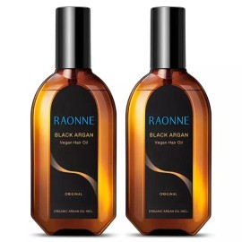 Sangpum Sangse Seolmyeong Chamjo [비건뷰티] 라온느 블랙 아르간 헤어오일 100ml 2개 [Vegan Beauty] Raonne Black Argan Hair Oil 100ml 2 Pcs [01_100ml × 2 pieces]