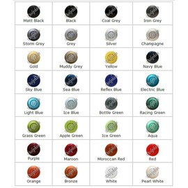 Dolphin Automotive DPS450F Front Parking Sensors In 32 Colours 4 Ultrasonic Radar Sensors Kit Audio & Display Alert System Matt & Gloss Black +30 More Colours (Sea Blue)