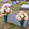 Nurila Pack of 2 Grave Vases with Floral Foam, Grave