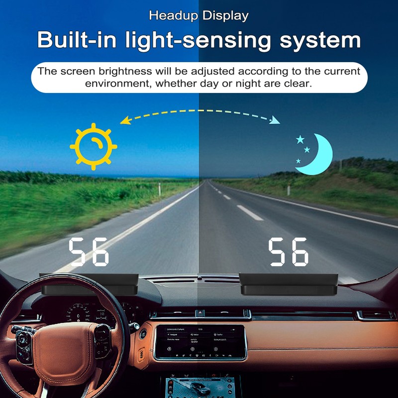 Car Headup Display Windshield Projection Heads Up Display LED Digital