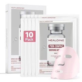 Salmon DNA PDRN - Máscara facial de colágeno profundo rosa, mascarilla facial de piel irritada sensible durante la noche, máscara facial coreana hidra