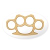CafePress Brass Knuckles Sticker Oval Car Bumper Sticker(10-Pack)