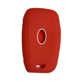 Key Fob Cover for Kona Hybrid: 4 Buttons Silicone Flip Remote Case Protector Fit for Hyundai Santa N Line Fe Sport Cruz Accent Palisade Tucson Tucson Elantra GT Hybrid 95430G3100 2018 to 2023 (Red)