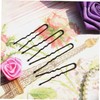 Beavorty 100pcs U-shaped Hairpin for Women Bobby Pins Non-slip Hair