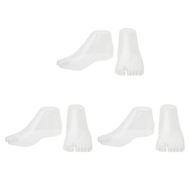 SUPERFINDINGS 3 Pairs Plastic Shoes Support Bracket 3 Inch Shoe Support Stretcher Sandal Support for Heels Shaper Display Female Mannequin Foot Sock Display Ankle for Jewelry Ankle Chain Shoes Socks