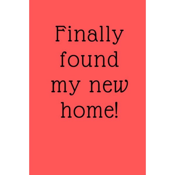 Finally found my new home: My new home journal