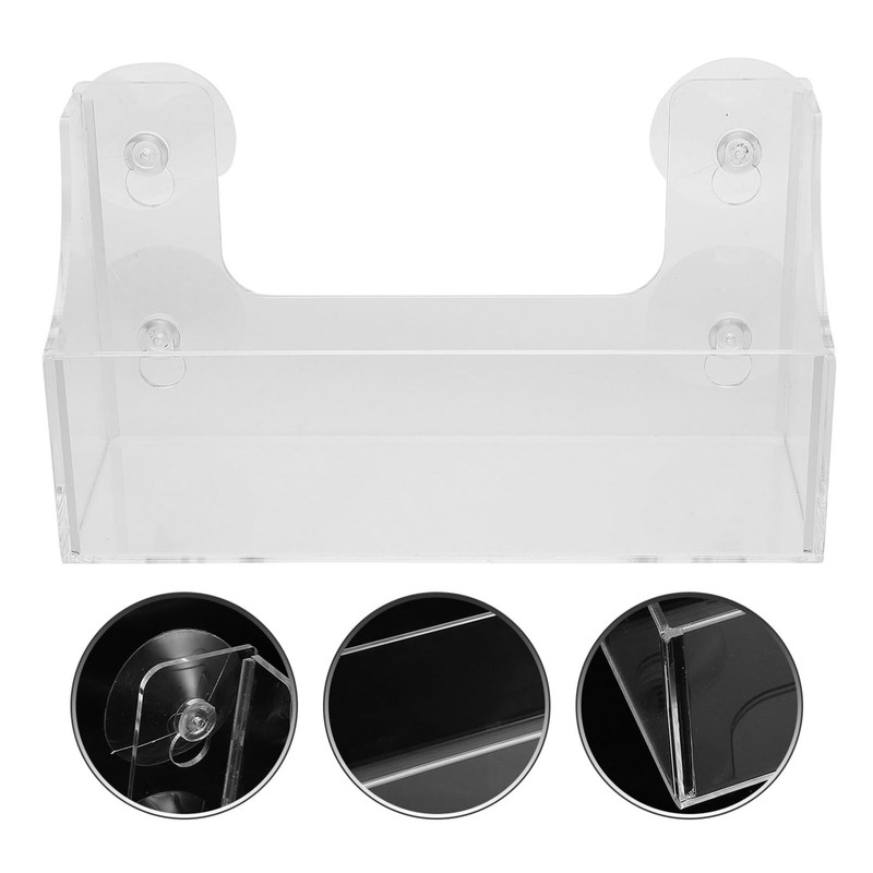 HOLIDYOYO Suction Cup Refrigerator Rack Acrylic Shelf for Kitchen Organizer