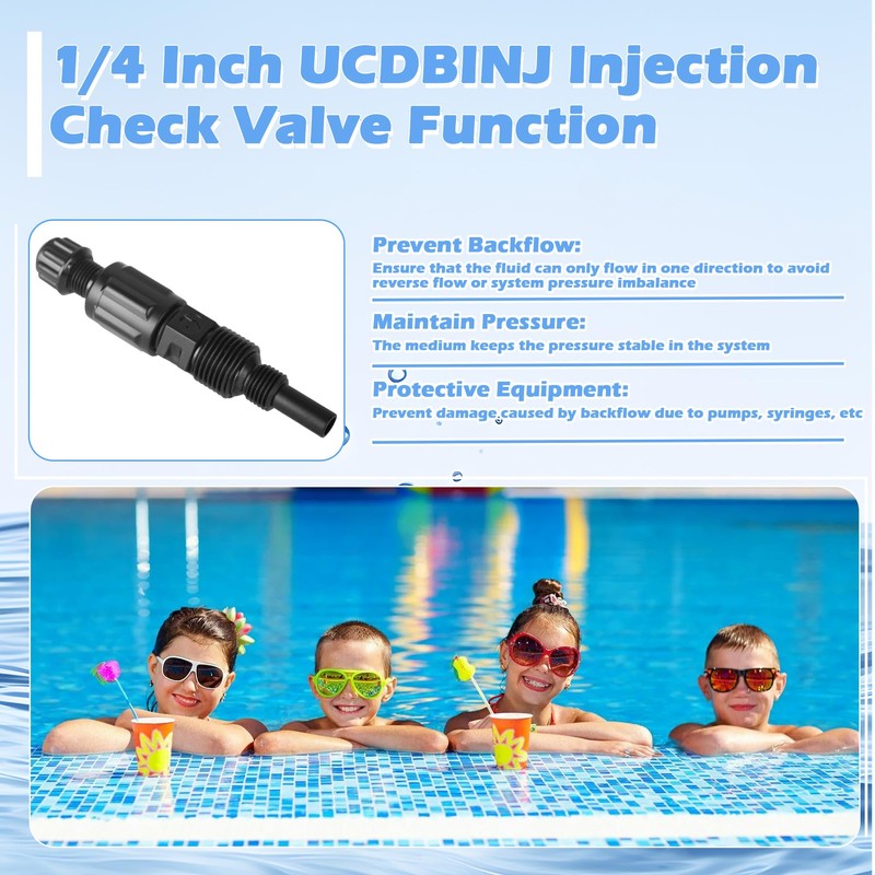 1/4 Inch UCDBINJ Injection Check Valve Replacement for Sten-ner Pump