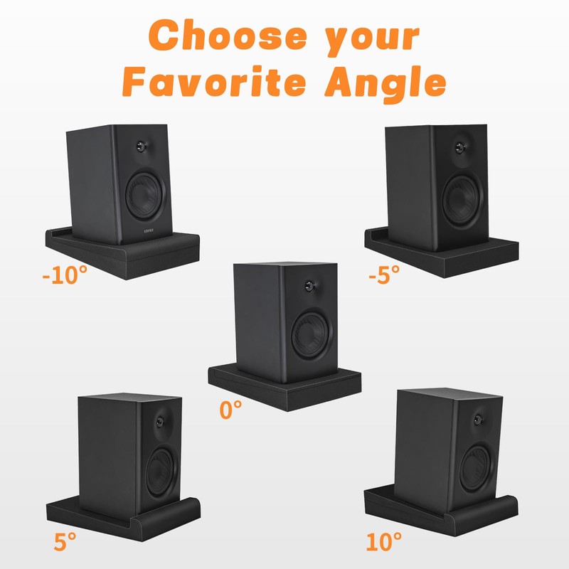 2 Pack Studio Monitor Isolation Pads for Speakers 3-5 Inches