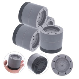 Tofficu 4pcs Vibration Washer Feet Pads Leveling Pads for Washing Machine Fridge Durable Non Slip Design Noise Reducing Stabilizer with Height Layers Diameter
