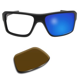 SOLODAD Replacement Lenses for Oakley Double Edge OO9380 Sunglasses Polarized-Shark Blue