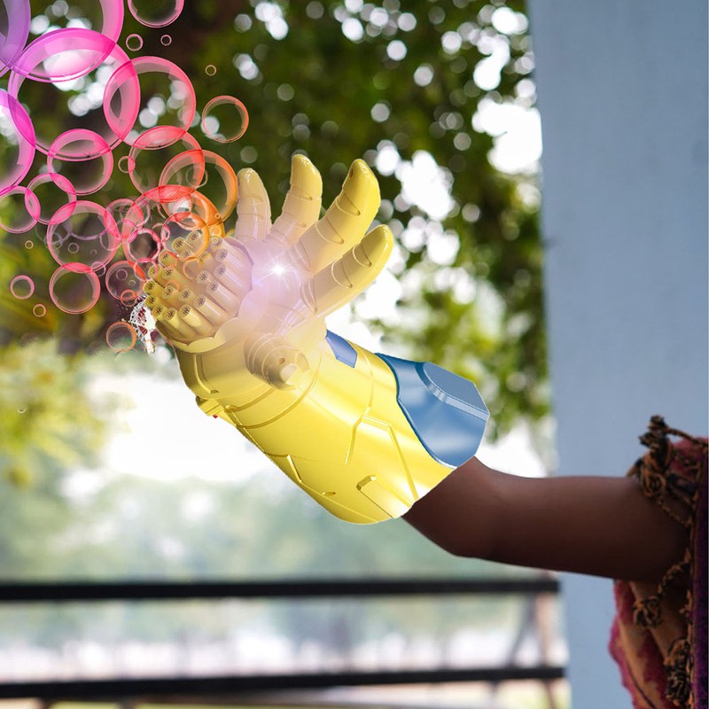 Electric Bubble Gun Toys Movie Inspired Hand Soap Bubbles Machine