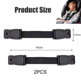 2Pcs Car Seat Straps Anti Escape, Car Seat Anti Escape Harness Chest Clip Car Seat Safety Clip for Strap Prevent Children,Anti Escape Car Seat Strap Child Seat Belt Clip Anti Escape(Black)